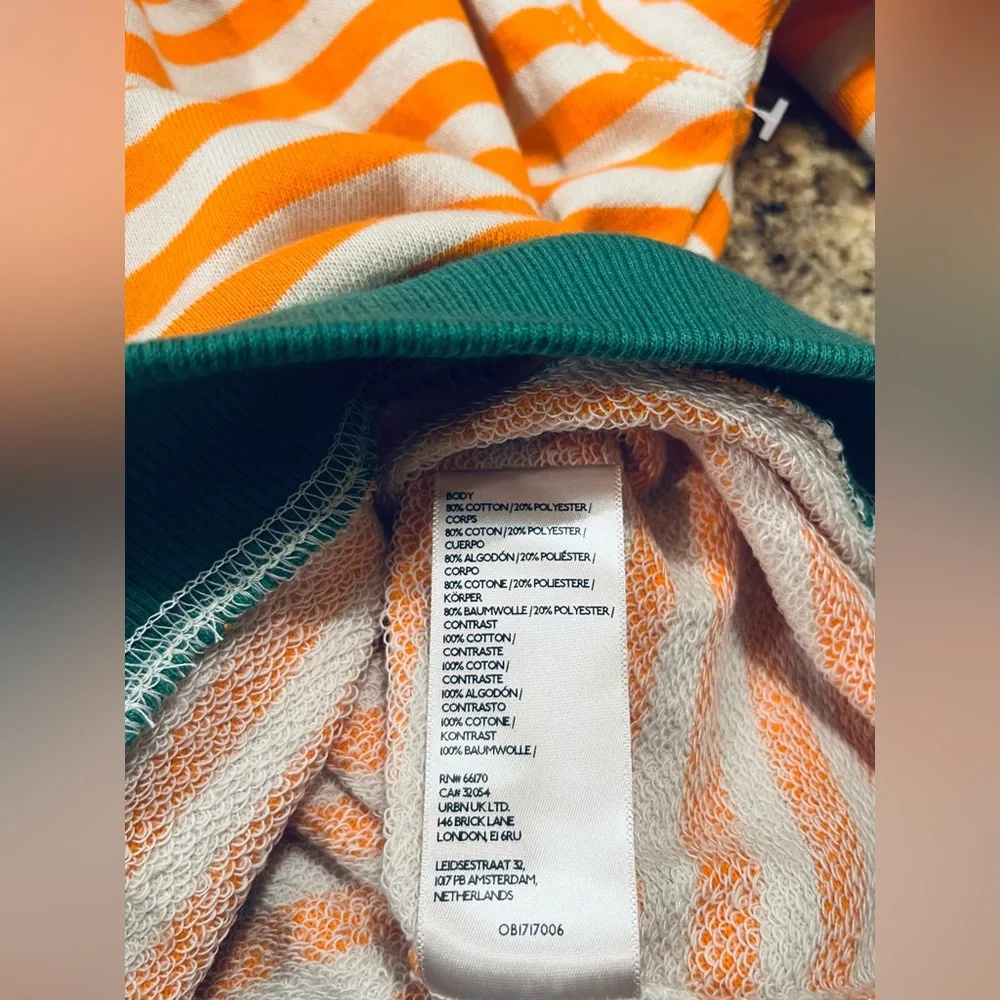NWOT Free People Classic Stripe Oversized Crewneck Sweatshirt